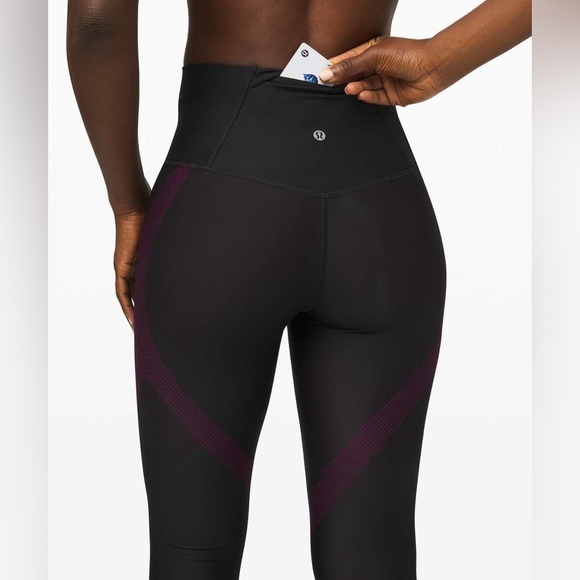 Lululemon Mapped Out High-Rise Tight 28" Black / Marvel size 4 yoga stretch gym - Picture 5 of 12